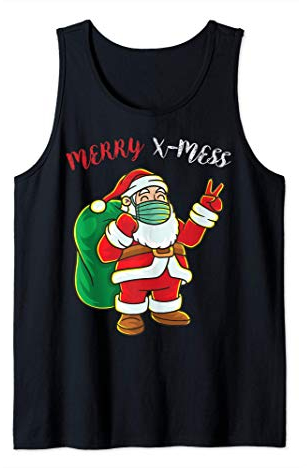 Weihnachtsmann Maske Toilettenpapier Desinfektionsmittel Tank Top