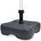 URBNLIVING 14L Black Garden Patio Plastic Parasol Base Beach Umbrella Stand Sun Shade Water