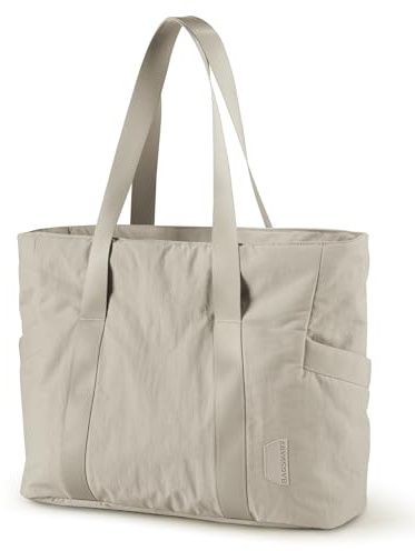 BAGSMART Tote Bag for Women, Tote Bag with Zipper Work Tote with Compartments Nurse Shoulder Hanbag for Travel, Gym