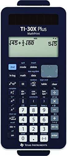 Texas Instruments TI-30X Plus MathPrint FC Wissenschaftlicher Schulrechner | 4-zeilig