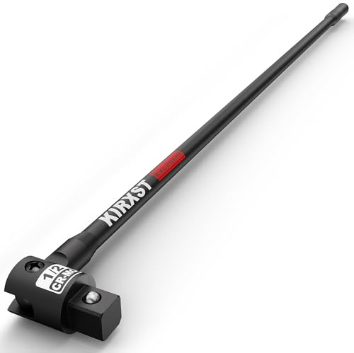 KIRXST Brytarstång 1/2 tums, Breaker Bar Med Längd 810 mm, Ø 16 mm, Brytstång, Robust och Splittersäker, Mattsvart
