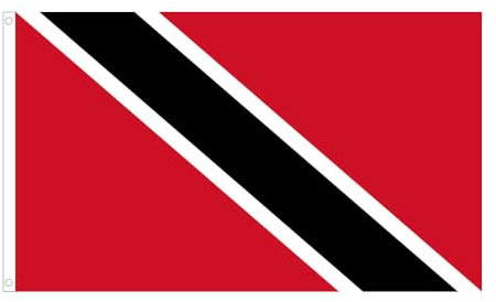 Trinidad and Tobago National Flag, 3x5 Foot Large, with 2 Brass Grommets for Parties, Festivals, Processions, Celebrations, Sports, and Home Decor