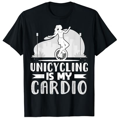 Einrad Fahrrad Lustiges Training Lernen Radfahren T-Shirt