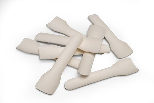 TAS-TY White COMPOSTABLE Paper ICE Cream Spoons 9.5 CM x100