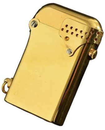 IHGVVING Briquet à kérosène Vintage en métal, Briquet mécanique Automatique à carburéacteur, Briquet à kérosène Vintage for Bougie intérieure et extérieure, Barbecue Camping (Carburant Non Inclus)(A)