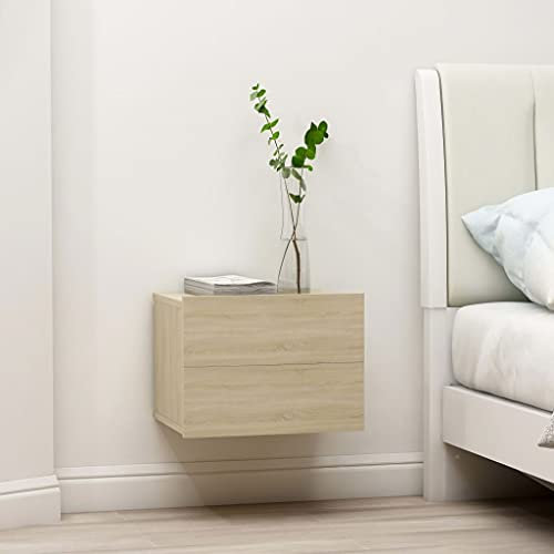 FUDUGEHMIOFWFJJ Bett tabletttisch,nachttisch,nachttische,Nachttische 2 STK. Sonoma-Eiche 40x30x30 cm HolzwerkstoffGeeignet für Schlafzimmer Wohnzimmer Lagerung