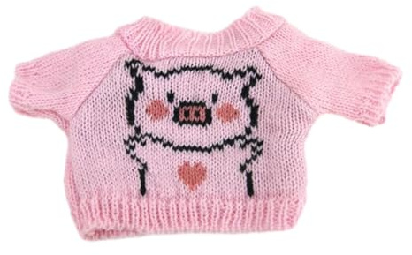 Fenteer 20 cm Puppenkleidungsset für 3-Jährige, Tierstil, niedliches Outfit für Mädchenpuppen, Strickpullover, Zubehör für Puppen, geeignet für Neugeborenen-Puppe, Puppenzubehör