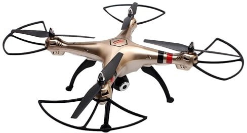 RC ferngesteuerte 4.5 Kanal XXL Drohne mit HD-Kamera, LED Gyro Quadcopter, Drone mit Headless-Mode, Höhen-Barometer, 3D-Flip Looping, Propeller-Schutz, Spielzeug Quadrocopter für Kinder und Erwachsene