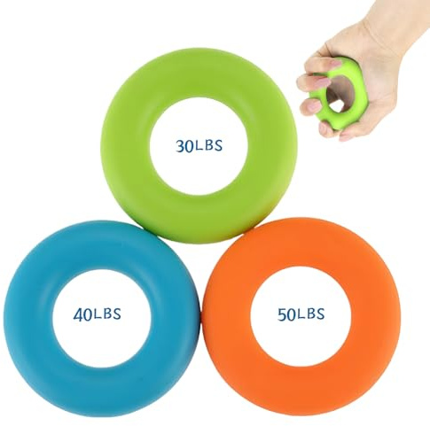 3 Pièces Hand Grip Strengthener,Renfort De Préhension De La Main,Entraîneur De Doigts,Renfort De Doigts Exerciseur,Exerciseur Pour L'avant-Bras Et Les Doigts,Pour L'entraînement Musculaire,L'escalade