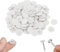 100 Pcs White Screws Caps Cover, 17mm Plastic Screw Caps White for Furniture, Wardrobe（Screws not included）(Translucent)