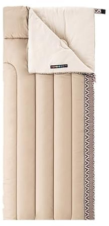 QAZWZG Schlafsack Camping L150 Schlafsack Baumwolle Wandern Trekking Reise Umschlag Schlafsack Ultraleicht Tragbare Outdoor Camping Spleißbar DeckenschlafsäCke(Beige-Left)