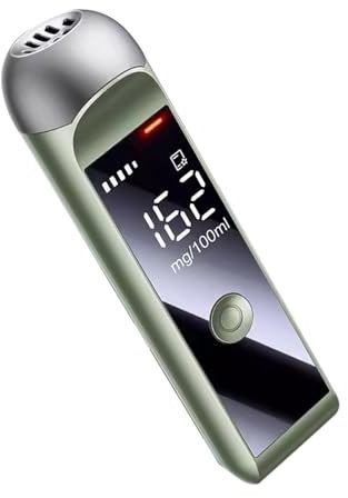 ABS Breath Alcohol Detector - LED Display Alcohol Detection, Breath Alcohol Detector Device, Breath Alcohol Detector, Breath Alcohol Detector, Accurate Alcohol Breath Test Tool for Personal