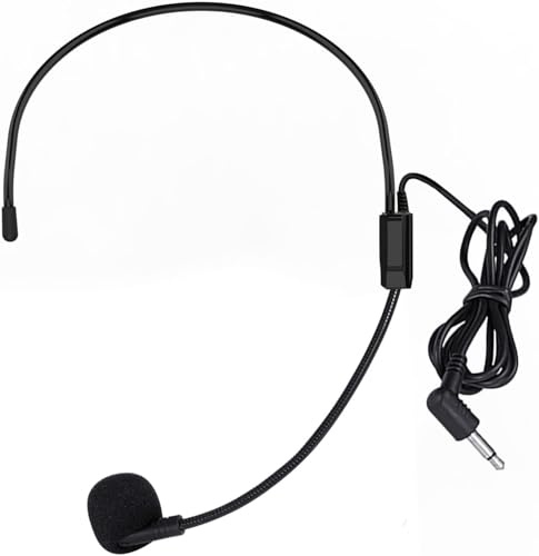 SHIDU Flexible Costume Microphone Headset 3.5mm Audio Plug