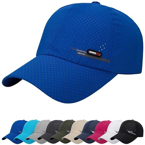 YKDLLF Cappello da Baseball Estivo da Uomo Cappellino Donna con Visiera Rete Traspirante ad Csciugatura Rapida Cappellini Cappello da Baseball Uomo con Visiera Unisex Cotone Regolabile