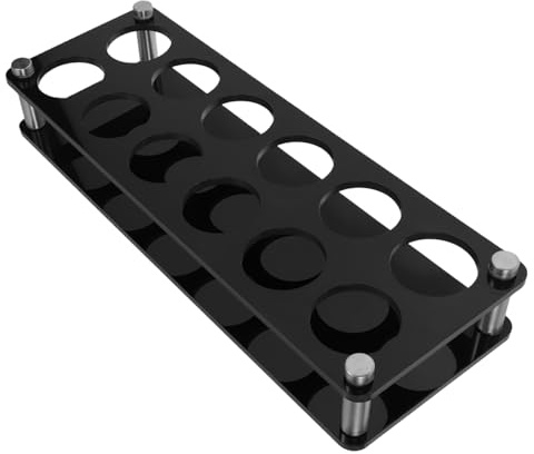Ciieeo Slot Acrylic Shot Glass Rack Holes Portable Bar Serving Tray for Tequila Vodka Party Organizer Suitable for Bar Ktv Club Events