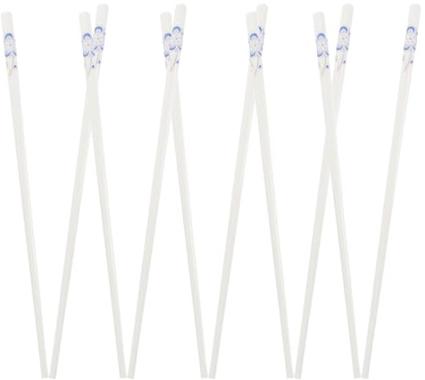 EPIGEIST Palillos Chinos de Cerámica Azul, 5 Pares, Diseño Elegante y Fácil de Limpiar, Alta Resistencia para Uso en Cocina y Comedor