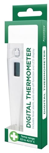Digital Thermometer - Medical Oral Thermometer Adults Kids Babies - Accurate Fast Body Temperature with LCD Audible Alarm