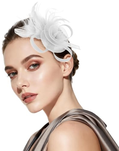 VLYX Federhaarspange für Damen, geeignet für Anlässe wie Hochzeiten, Gartenpartys und Geburtstage.