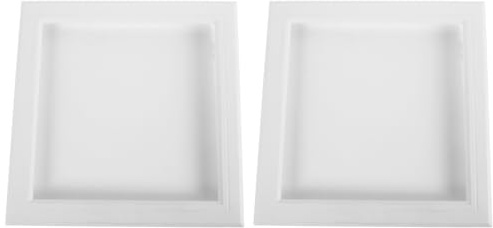 FUTUREORYY 2 Pièces Panneau Accès Abs pour Murs et Plafonds Couverture Solide Cache-trou Résistant pour Câblage Plomberie et Installations Électriques