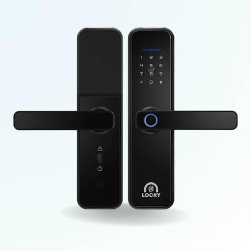 LOCKY-2 Serrure connectée Biométrique, Code, Badge, App, Wi-Fi intégré, Bluetooth