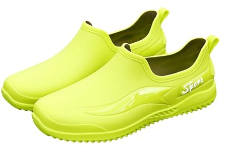 ZTBKW Wellington Boots Neoprene Men's Water Shoes Comfortable Wellington Boots Wide Feet Garden Shoes Breathable Rain Boots Thick Sole Rain Boots Hiking Boots Men Waterproof, Green, 10 UK