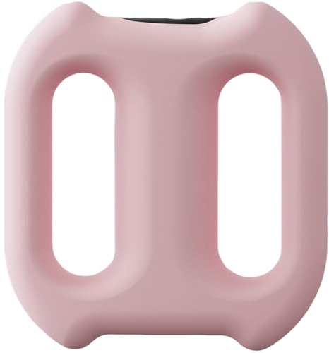 Fascia ringmassör, rosa professionellt minivibrationsyogaverktyg, ergonomisk handhållen design för muskelavslappning, tyst drift, bärbar kroppsskulptering, 13 x 14 cm