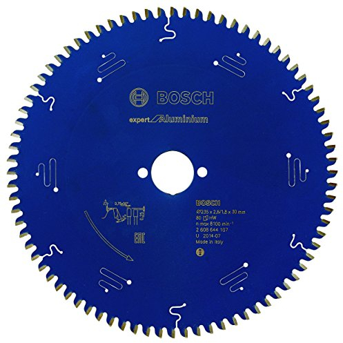 Bosch 1x EXPERT Aluminium Kreissägeblatt für Handkreissägen und Metalltrennsägen (für Aluminium, Ø mm, Professional Zubehör kabelgebundene Handkreissägen)