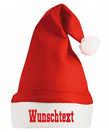 Smart Nikolaus- / Wichtelmütze mit DEINEM EIGENEN Text personalisiert
