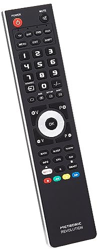 Metronic 495327 - Mando a distancia universal 4 en 1 programable mediante toma USB, negro