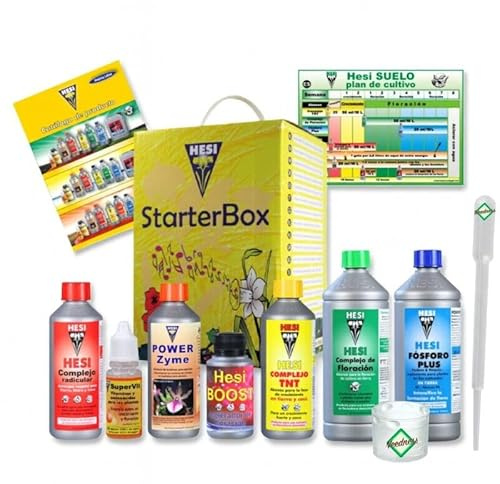 Weedness Hesi Dünger Starter Kit Erde Groß - Grow Pflanzen Orchideen NPK Bio Kit Naturdünger Anbau Indoor Outdoor Bonsai Organischer