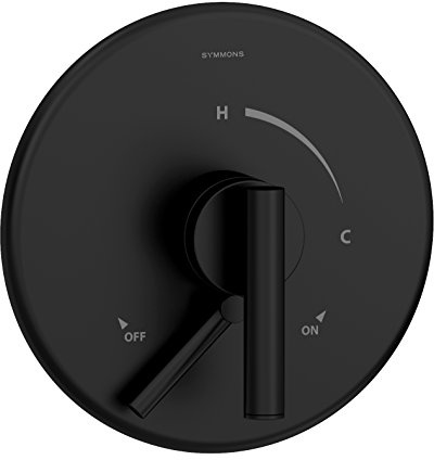 Symmons S-3500-CYL-B-MB-TRM Dia Shower Valve Trim in Matte Black (Valve Not Included)