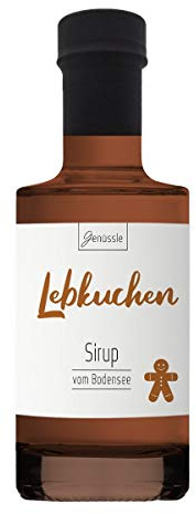 Lebkuchen-Sirup 200ml - Genüssle Gewürzsirup aus Langenargen am Bodensee - Winterlicher Lebkuchensirup - natürlich ohne Zusatzstoffe