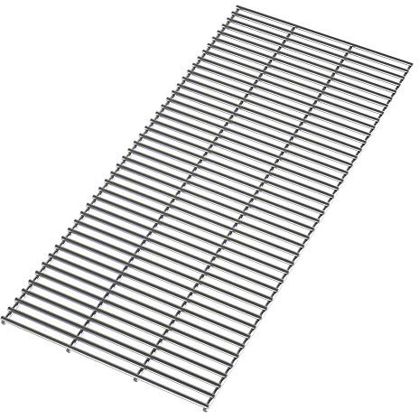 The Fellie BBQ Stainless Steel Grill Grate Replacement BBQ Heavy Duty 5mm Stainless Steel Cutable, Reusable Cooking Grates, 70x31cm