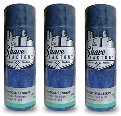 The Shave Factory® Halskrause 500 Stück Neckpaper Neck Stripes | Klassische Halskrause für eine perfekte Friseur | Barber Halskrause (3 Packungen)