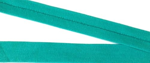 3 m Jersey Einfassband elastisch 20 mm vorgefalzt tuerkis