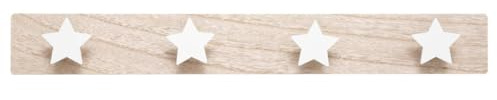 Atmosphera - Kleiderhaken für Kinder - Holz - weiß - 55x7 cm - Model 2