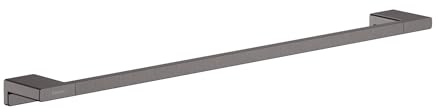 hansgrohe 41747340 AddStoris -Bath Rail -Towel Bar, Brushed Black Chrome