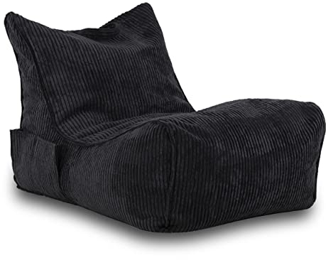 Ecopuf Sitzsack Cord - Sitzsäcke - Bean Bag - Sitzsack mit Füllung zum Kinderzimmer und zum Wohnzimmer - für Erwachsene und Kinder