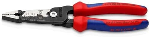 KNIPEX 13 72 200 ME WireStripper modelo métrico con fundas multicomponentes negro atramentado 200 mm