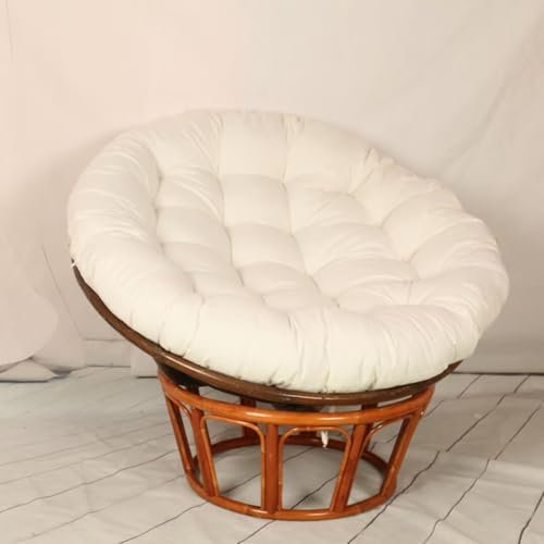 BohrenCL Papasansessel Kissen für Hängesessel, Schaukelstuhl, Rund Papasan Sessel - Polster Sitzauflage für Gartenmöbel Sesselkissen, 90 x 90 cm