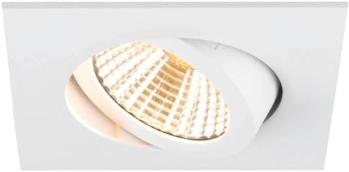 SLV NEW TRIA 68, Deckeneinbauleuchte, 3000K, 38°, IP 20, quadratisch, weiß