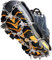 Crampons Ice Cleats Traction Snow Grips for Boots Shoes Women Men Anti Slip 19 Stainless Steel Spikes Safe Protect for Hiking Fishing Walking Climbing Mountaineering (Black,M)