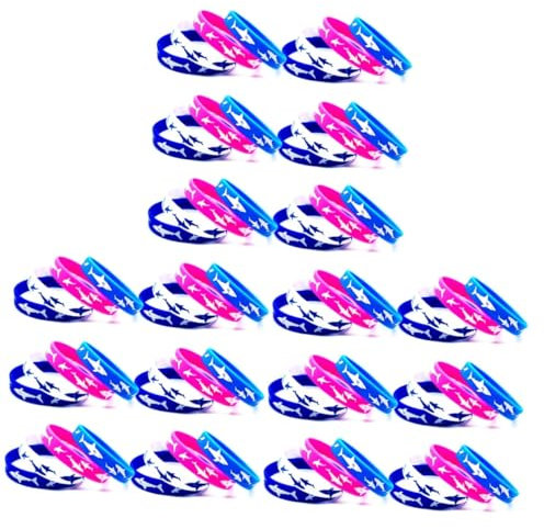 VICASKY 75 bracciali in silicone per bambini, per feste di bambini, per bambini, feste, bambini, in silicone, per studenti, gel di silice