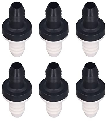Valvola di Non Ritorno, Valvola di Ritegno Resistenza Agli Acidi Elevata stabilità Chimica Lunghezza 43 Mm 6 Pezzi per l'industria Meccanica (CDBS6)
