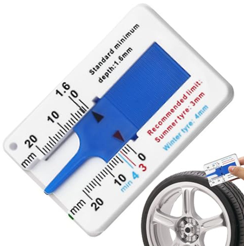 Jauge Profondeur Pneu - 0-20 Mm Out De Mesure De Bande Roulement De Pneu, Jauge D'Usure De Pneu Auto Règle En Plastique, Pour Test Usure Pneu Pour Voiture Moto Van Camions