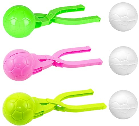 Pinza per Palle di Neve,Pinze per Palle di Neve,Creatore di Palle di Neve,Palla di Neve Creatore,Clip di Palla di Neve,Snowball Maker,Giocattoli da Neve per Bambini Regali di Natale,A