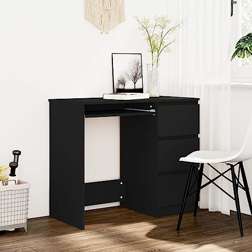 Schreibtisch klappbar,klappschreibtisch,sekretär Schrank,Schreibtisch Schwarz 90x45x76 cm Holzwerkstoffschreibtisch,computertisch,Desk,