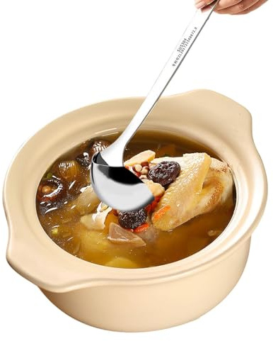 Cucchiaio Di Skimmer Grasso - 30x8.4cm In Acciaio Separatore Grasso Skimmer Spoon | Separatore Di Salsa Di Zuppa Di Zuppa Per Cucinare | Gadget Da Cucina Per Ristorante Cucina