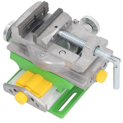 Multifunctional Mini Slide Drill Press Vise, XY Compound Vise with X Y Stroke and 0 to 77mm Clamping Range, Heavy Duty Alloy Steel Milling Machine Vise for High