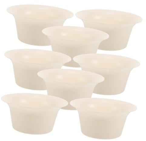 FUNOMOCYA Vaso Per Fiori in Plastica 8 Pezzi Contenitore Per Fiori Per Cimitero Portafiori Sacrificale Multiuso Memoria E Attività Di Lutto